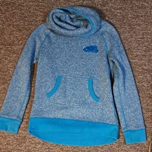Roots Heathered Blue Kids Hoodie